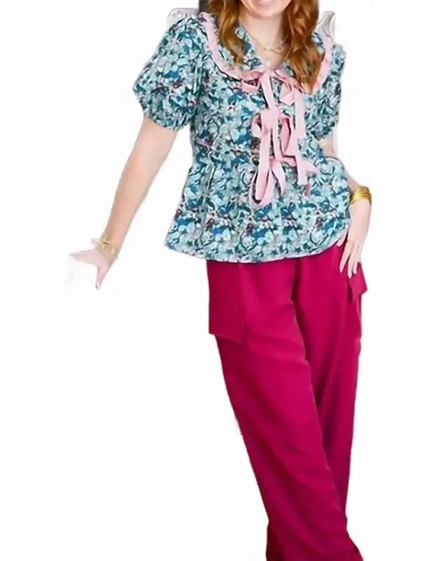 Wide Leg Tailored Cargo Pants
