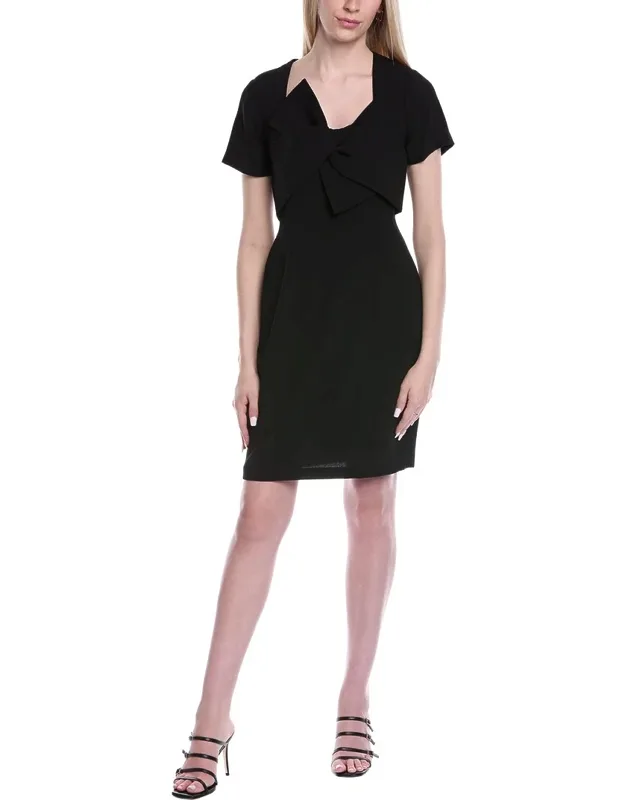 Crepe Sheath Dress