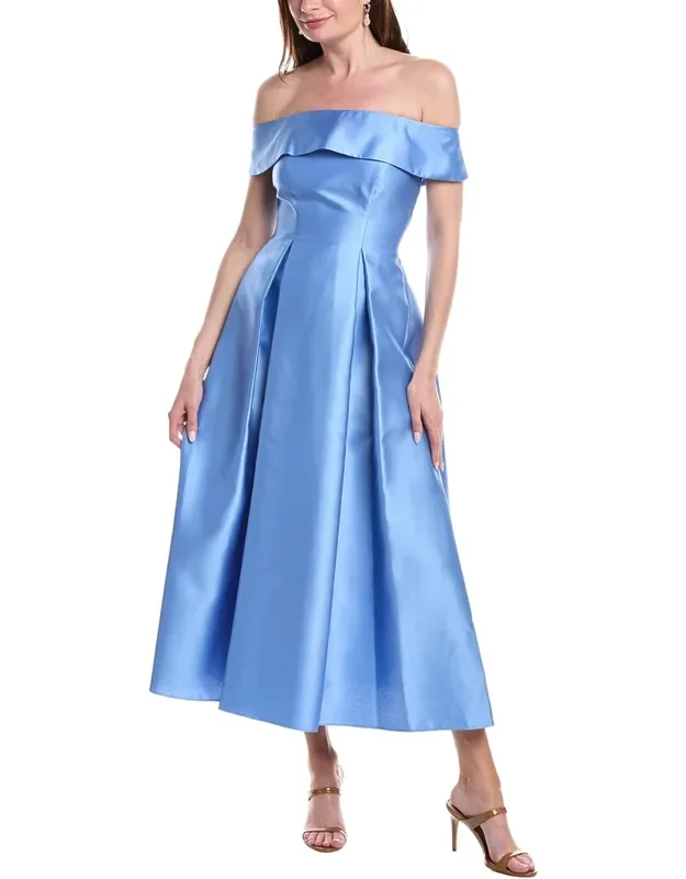 Off Shoulder Mikado Dress