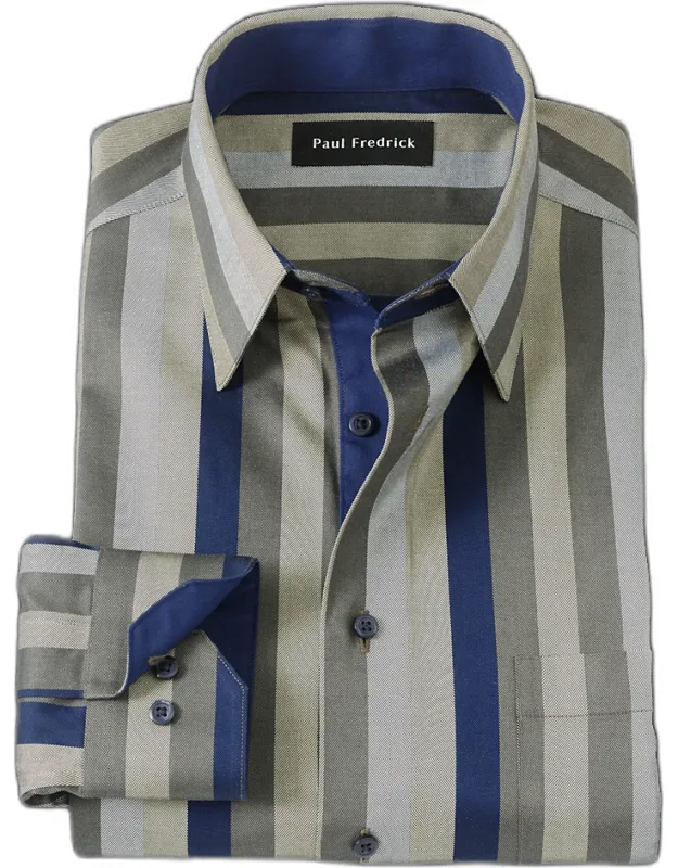 Comfort Stretch Non-iron Stripe Dress Shirt