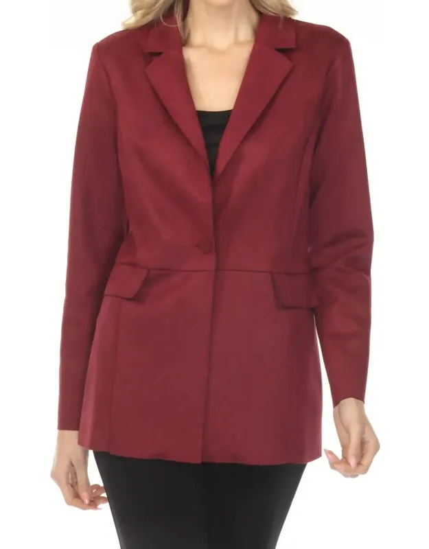 Scuba Suede Blazer