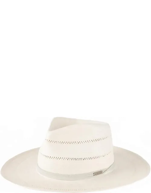 Arlo Straw Teardrop Fedora Hat