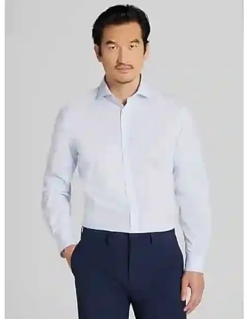 Big & Tall Slim Fit Mini Check Dress Shirt