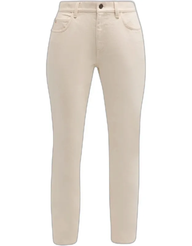 Cropped Straight-leg Jeans