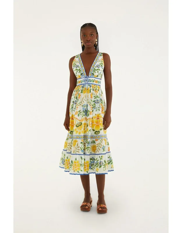Emily Floral Tapestry Midi Dress