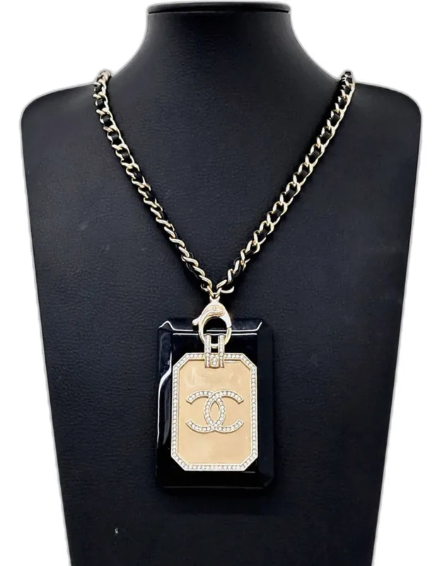Gold Crystal Leather Resin Necklace And Belt
