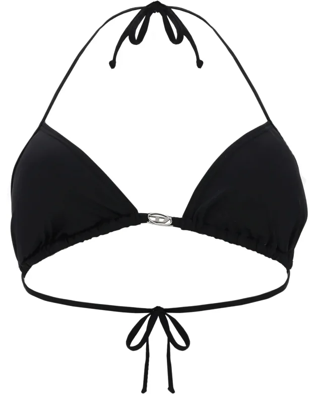 Top Bikini In Nylon With Tie Closure