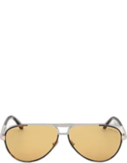 Rupert 02 63mm Metal & Acetate Aviator Sunglasses