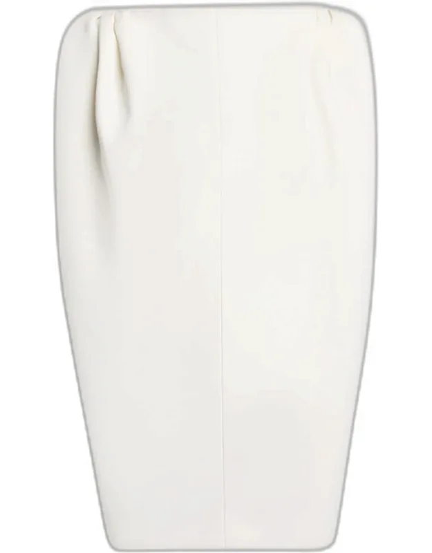 Gathered-shoulder High-neck Mini Sack Dress