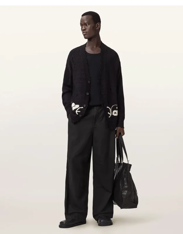 Echo Linen Blend Barrel Leg Pants