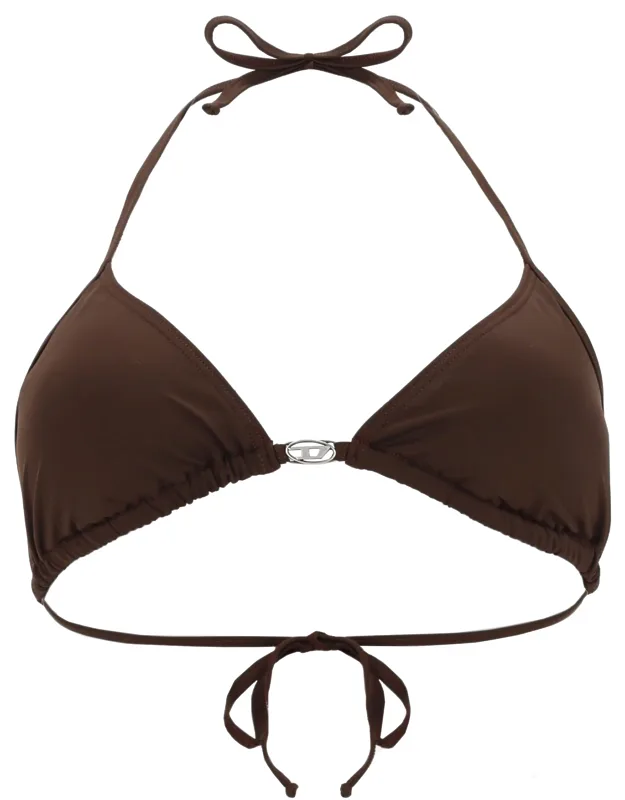 Top Bikini In Nylon With Tie Closure