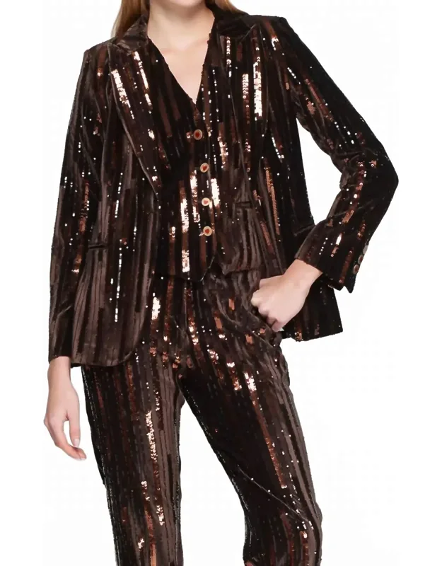 The Heather Velvet Sparkler Blazer