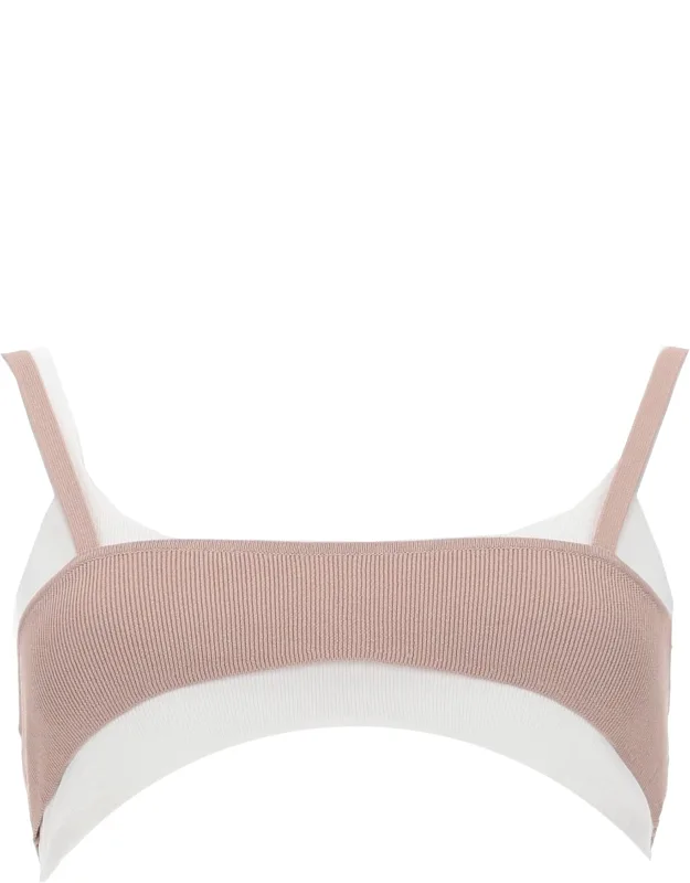 Top Bra With Layered Effect