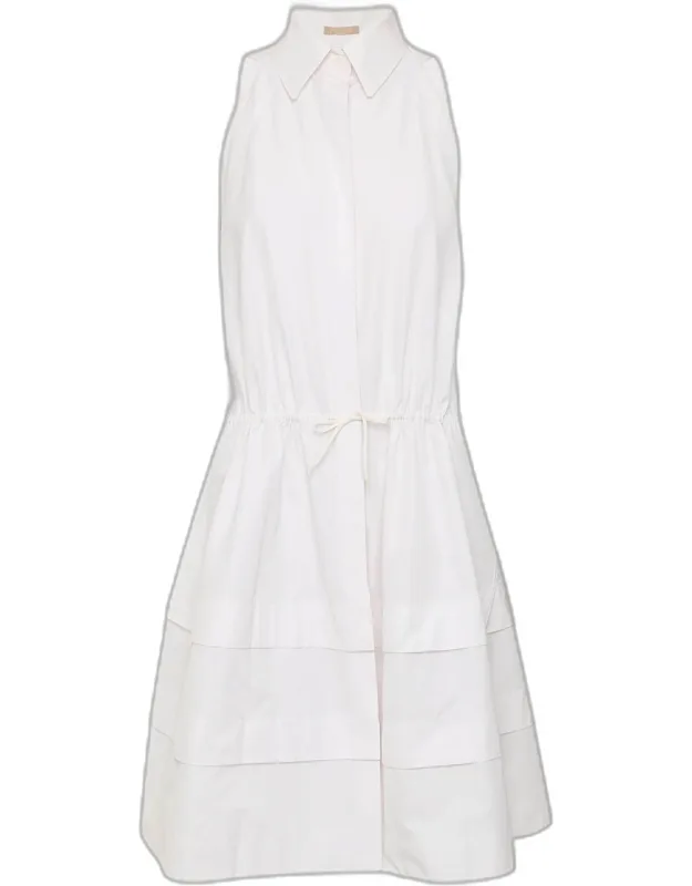 Halter Neck Layered Midi Dress