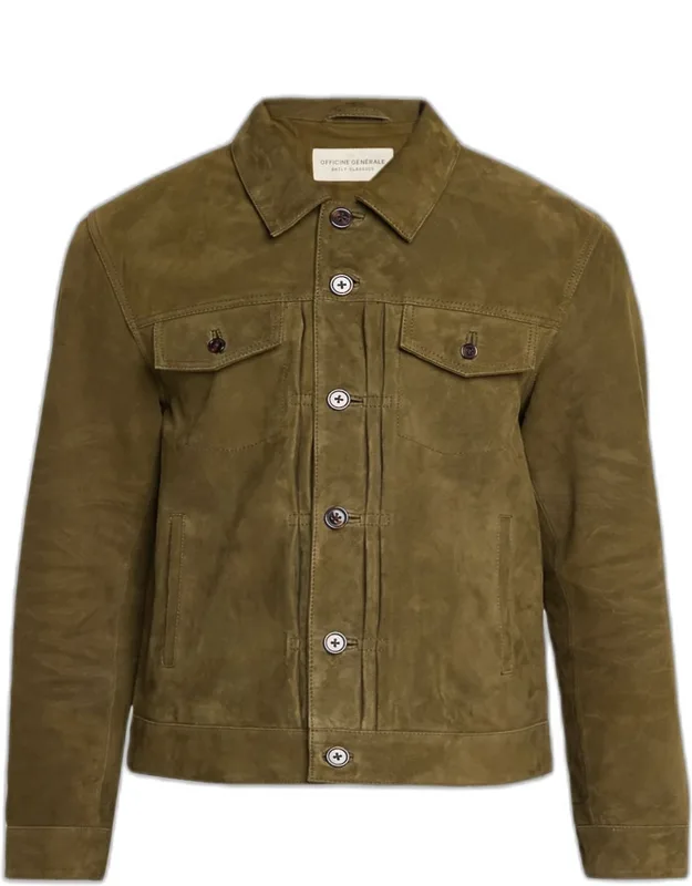 Liam Suede Trucker Jacket