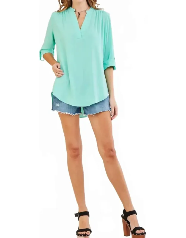 V-neck Tunic Top