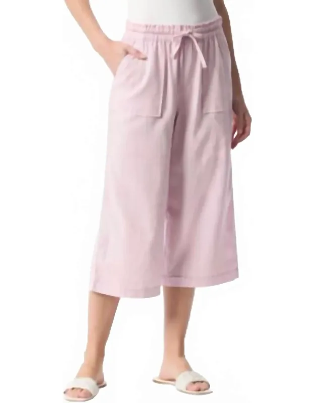 Rainey Pull-on Wide-leg Cropped Pants