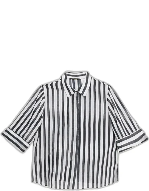 Striped Cotton Blouse