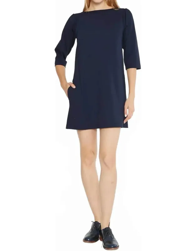 Ponte Knit A-line Dress