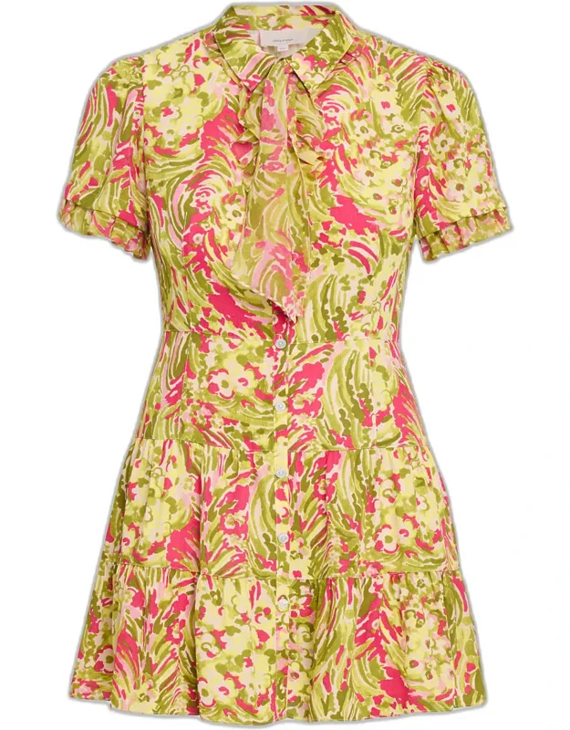 Daisy Swirl Mini Dress