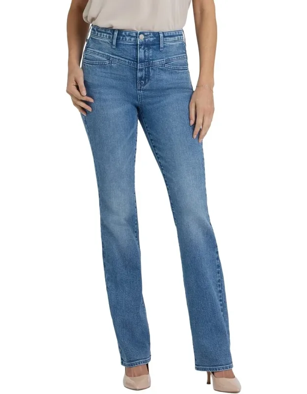 Washed Crystal Bootcut Jeans