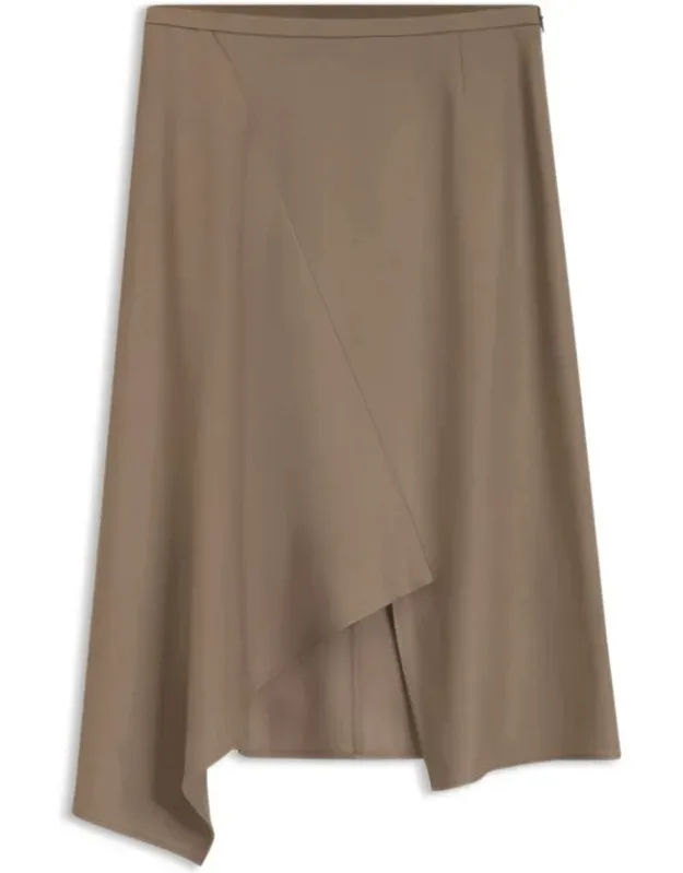 A-line Skirt With Asymmetrical Hem