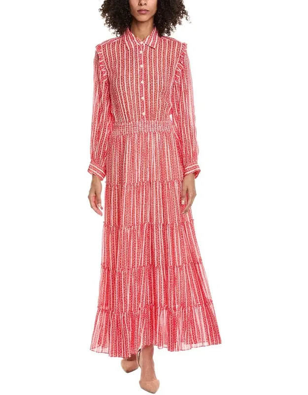 Flower Stripes Mini Dress