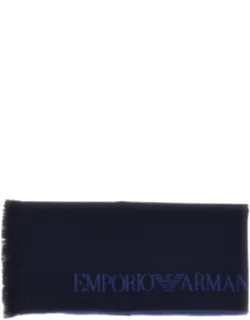Jacquard Logo Wool Scarf