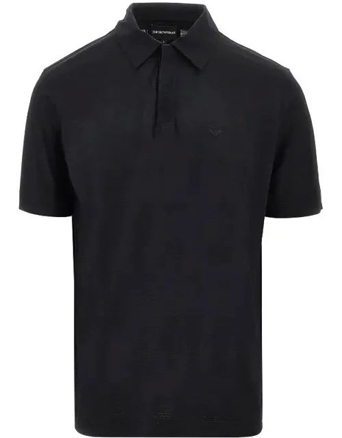Wool Jersey Polo Shirt
