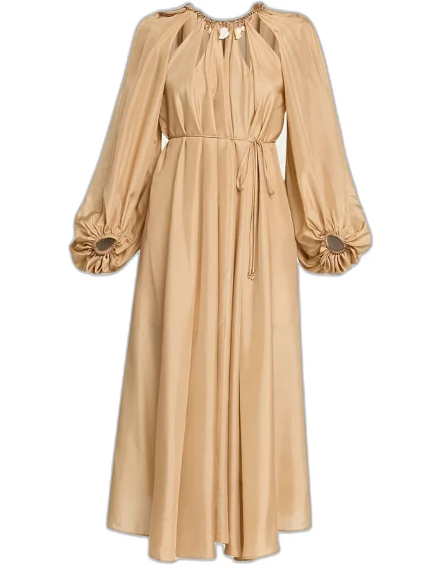 Mahon Silk Chain Maxi Dress