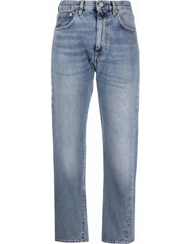 Twisted-seam Straight Jeans