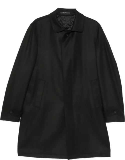 Single-breasted Twill-weave Coat