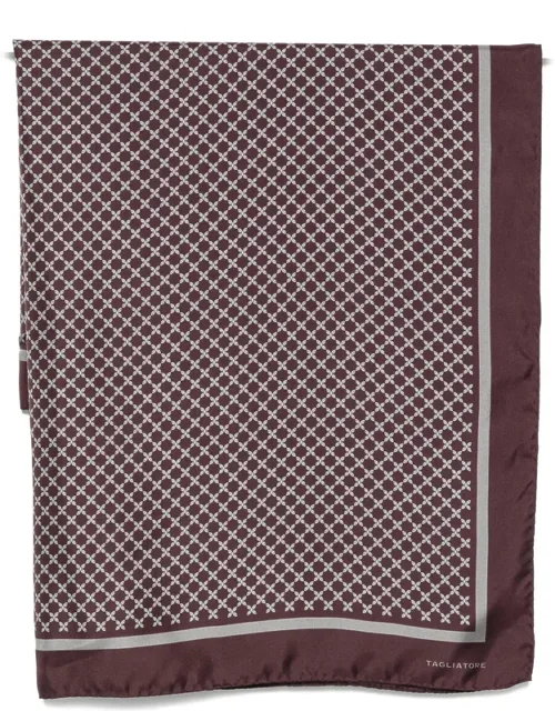 Geometric-print Silk Scarf