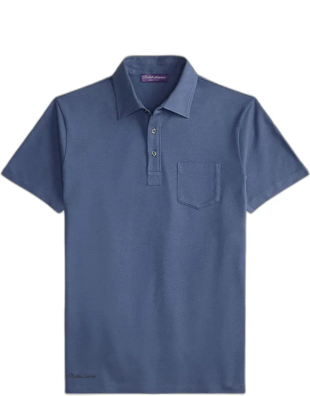 Cotton And Cashmere Pocket Polo Shirt