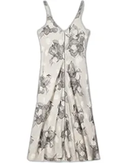 Blurred Polka Dot Floral Dress