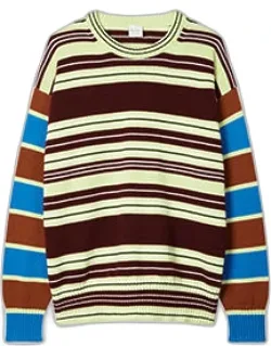 Mixed Stripe Knitted Sweater