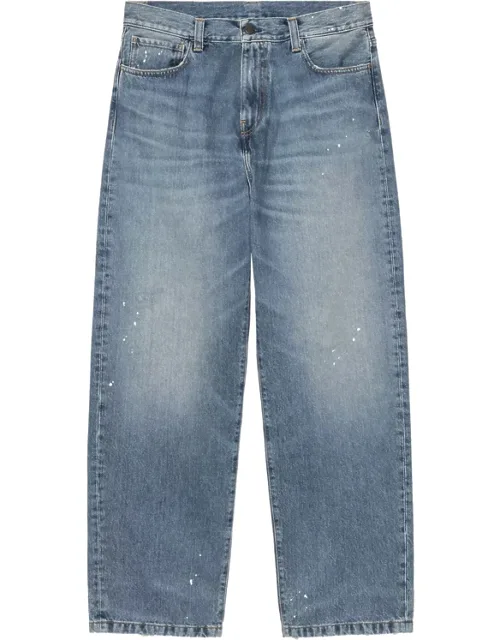 Paint-splatter Denim Jeans