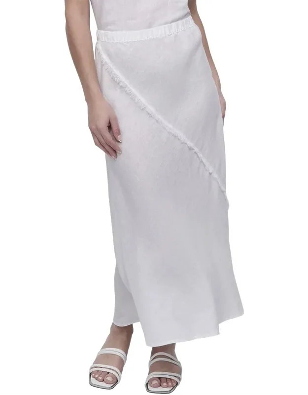 Pull On Linen Skirt