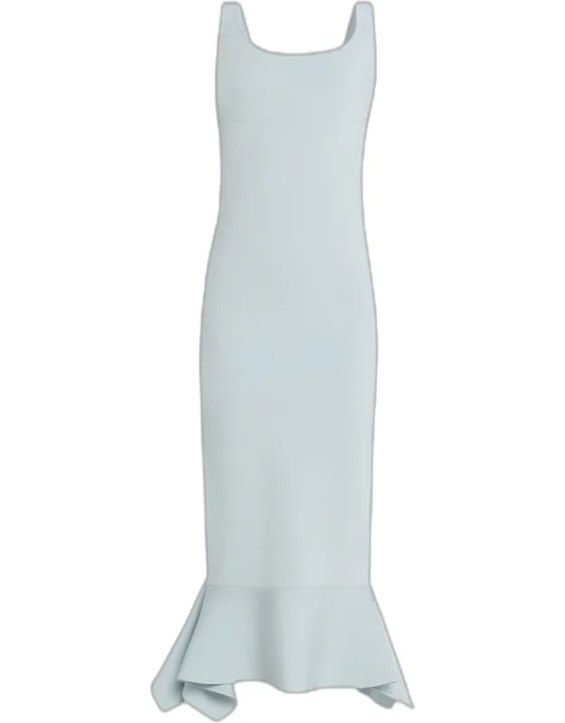 Fit-and-flare Knit Midi Dress