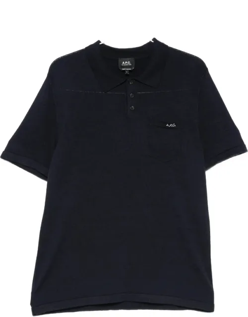 Gide Logo-embroidered Chest-pocket Polo Shirt