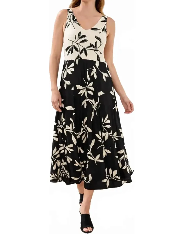Sleeveless Combo Mini Dress