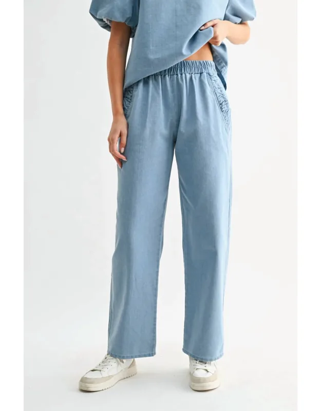 Relaxed Straight Leg Pants
