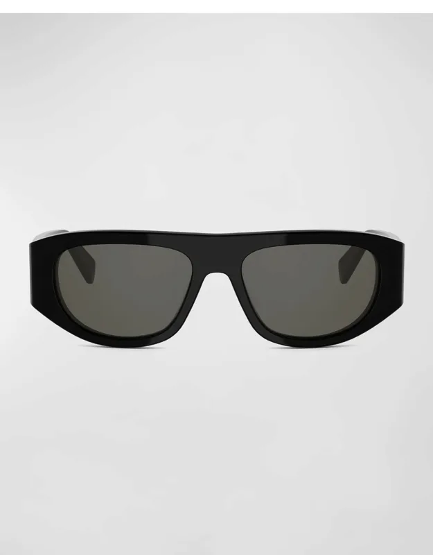 Triomphe Rectangular Acetate Sunglasses