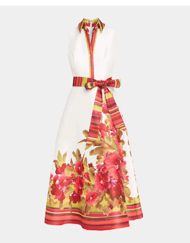 Floral-print Midi Dress