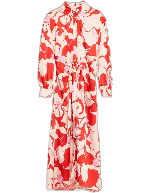 Floral Midi Shirtdress