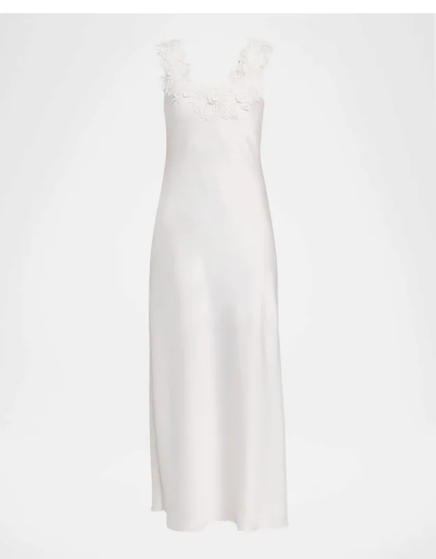 Satin Lace Slip Dress