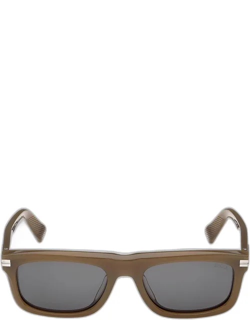 Acetate Rectangle Sunglasses