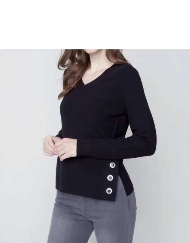 Long Sleeve V-neck Sweater