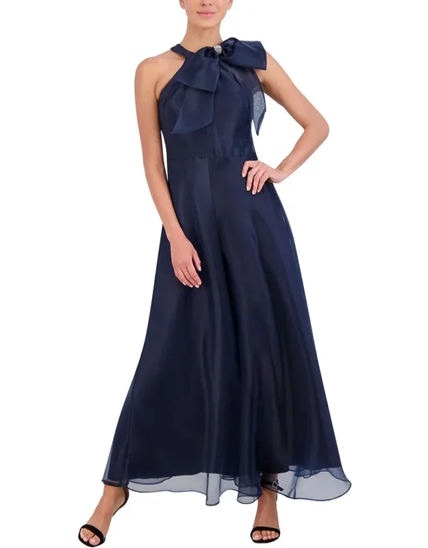 Sleeveless Solid Walk-thru Jumpsuit