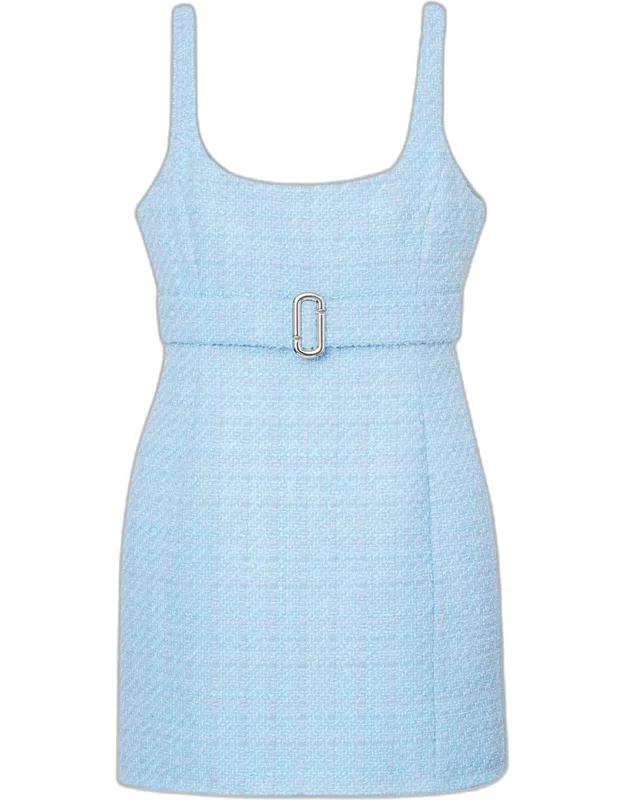 Pop J Metallic Tweed Mini Dress